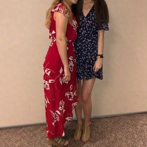 Floral High-Low Dress